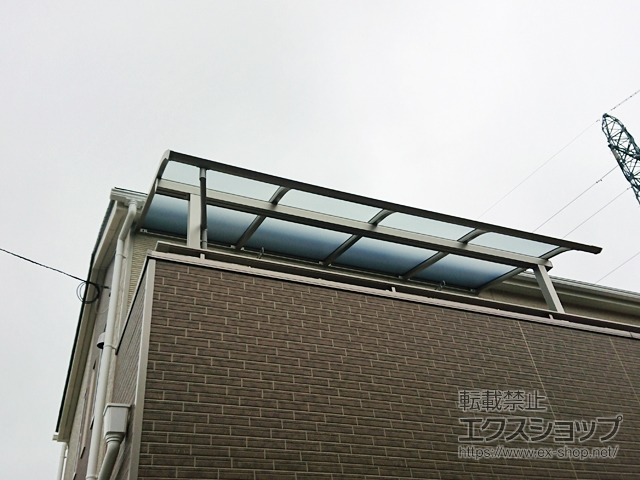宮城県大崎市ののバルコニー・ベランダ屋根 ソラリア R型 屋根タイプ 単体 積雪〜20cm対応 施工例