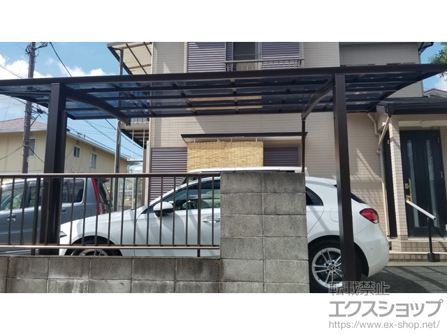 神奈川県平塚市ののカーポート プレシオスポート 積雪〜20cm対応 施工例