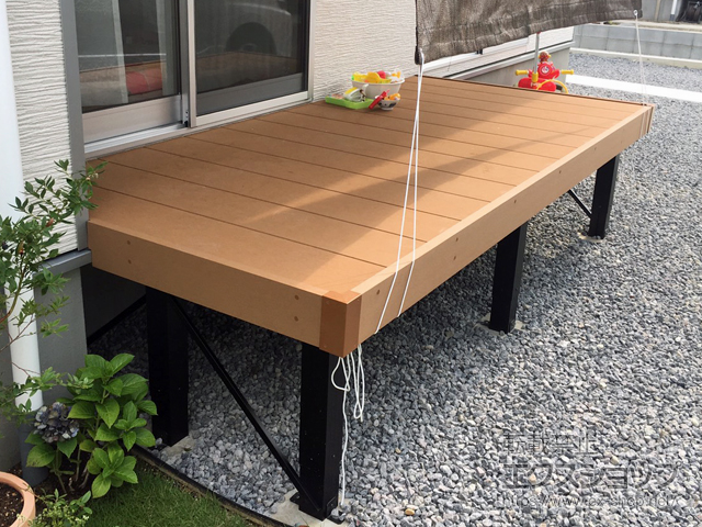 長野県長野市ののウッドデッキ リウッドデッキ 200 施工例