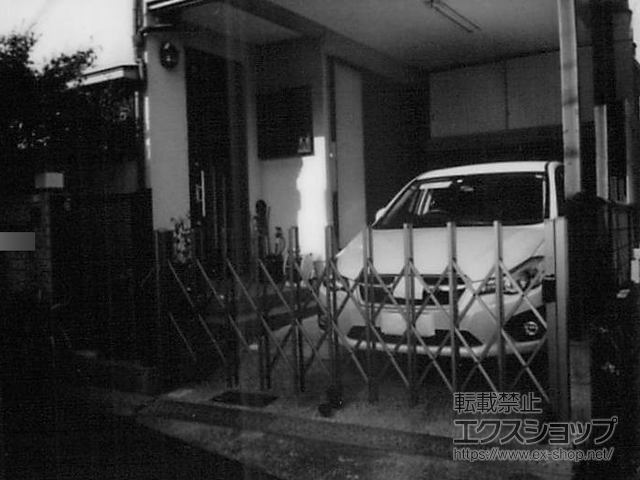 大阪府豊中市ののカーゲート トリップゲート RA型 ノンレール 片開き 30S 施工例