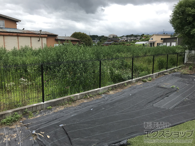 長野県飯田市ののフェンス・柵 メッシュフェンスG10-R 施工例