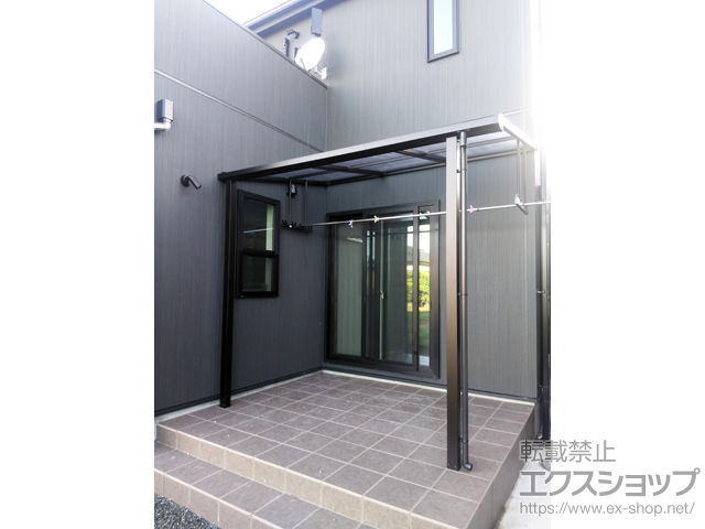 鹿児島県薩摩川内市ののテラス屋根 ソラリア F型 テラスタイプ 単体 積雪〜20cm対応 施工例