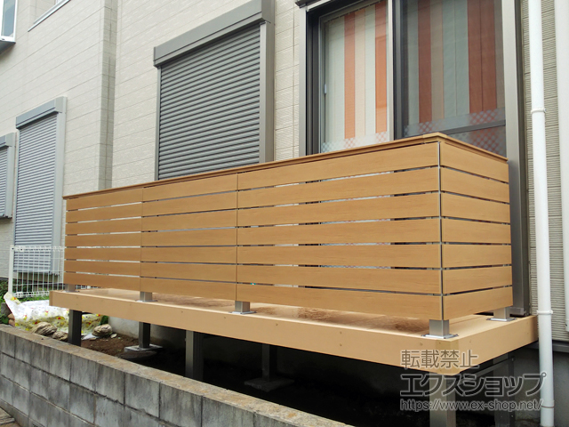 千葉県千葉市ののウッドデッキ リウッドデッキ 200 施工例