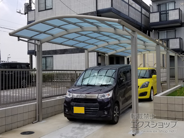 千葉県松戸市ののカーポート レイナワンポートグラン 縦連棟　積雪〜20cm対応 施工例