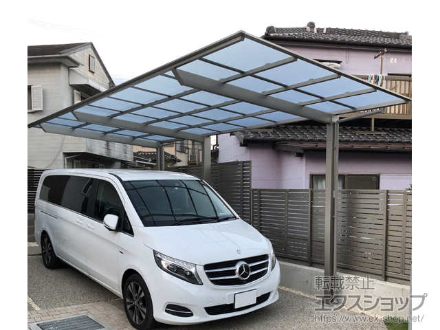 愛知県東海市ののカーポート ネスカF (フラットスタイル) 延長 積雪〜20cm対応 施工例