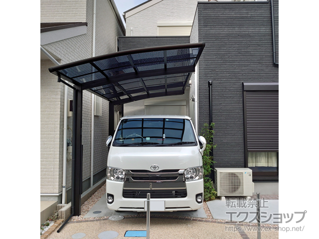 大阪府八尾市ののカーポート レイナポートグラン　積雪〜20cm対応 施工例