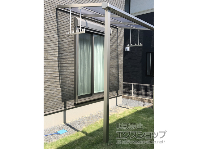 群馬県太田市ののテラス屋根 プレシオステラスII F型 テラスタイプ 単体 積雪〜20cm対応 施工例