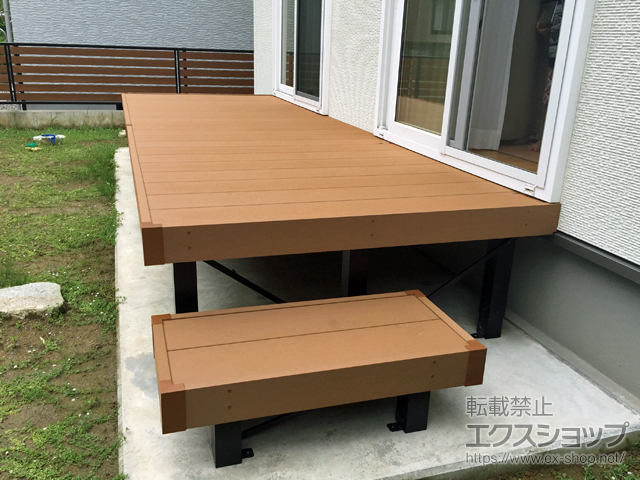 富山県射水市ののウッドデッキ リウッドデッキ 200 施工例