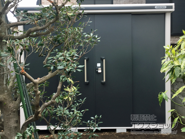 東京都日野市のの物置・屋外倉庫 エルモ 一般型 2920×1520×2360（LMD-2915H） LMD-2915H-SM 施工例