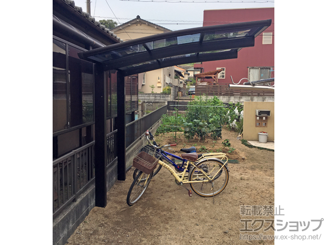 岡山県倉敷市ののサイクルポート・駐輪場 プレシオスポート ミニ 積雪〜20cm対応 施工例