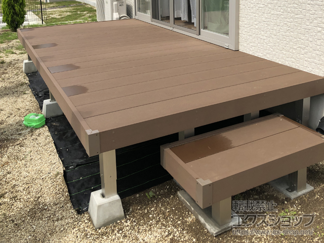 長野県飯田市ののウッドデッキ リウッドデッキ 200 施工例