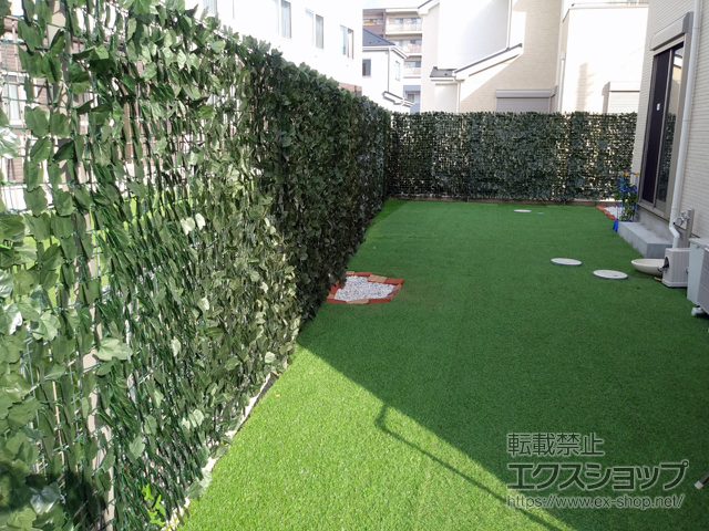 千葉県柏市ののフェンス・柵 ハイグリッドフェンスN8型　フリーポールタイプ 施工例