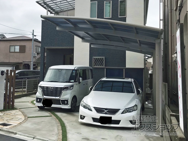 大阪府松原市ののカーポート レイナポートグラン 延長　積雪〜20cm対応 施工例