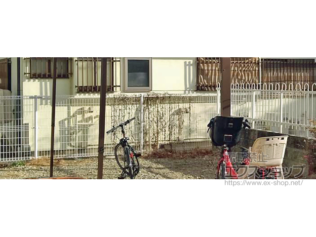 長野県松本市ののフェンス・柵 メッシュフェンス M0 間仕切タイプ 施工例