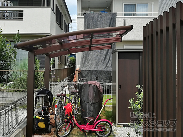 埼玉県飯能市ののサイクルポート・駐輪場 レイナポートグランミニ 積雪〜20cm対応 施工例