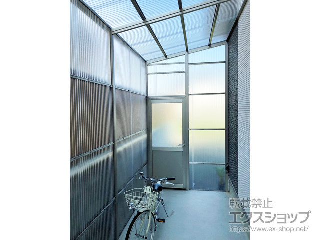 三重県伊勢市ののストックヤード ストックヤードII 片側ドアタイプ 積雪〜20ｃｍ対応 施工例