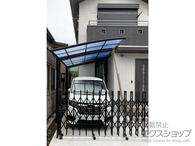 東京都品川区ののカーポート ネスカR (ラウンドスタイル) 積雪〜20cm対応 施工例