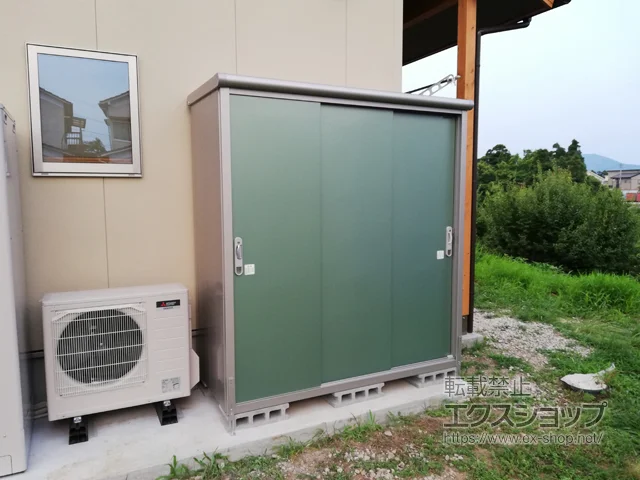 大分県由布市のヨドコウの物置・収納・屋外倉庫 エスモ 一般型 （ESE-1807A） 施工例