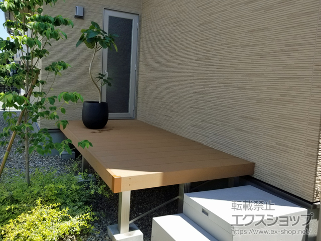 富山県富山市ののウッドデッキ リウッドデッキ 200 施工例