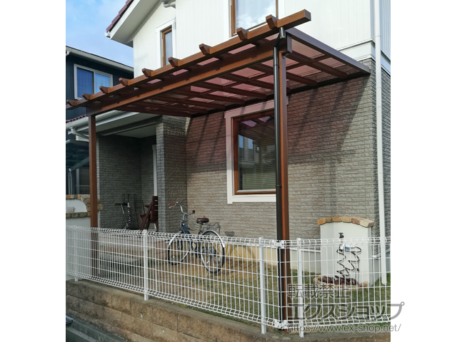 兵庫県神戸市ののテラス屋根 サザンテラス (パーゴラ仕様) テラスタイプ 単体 積雪〜20cm対応 施工例
