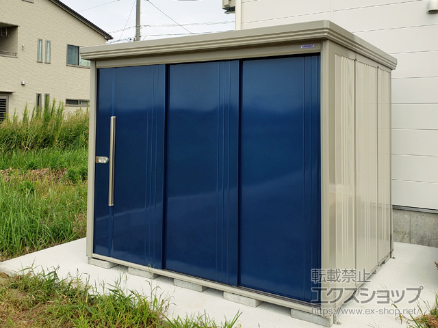 新潟県長岡市のの物置・屋外倉庫 Mr.ストックマンダンディ 多雪型 2532×1922×2110 ND-S2519Y-DB 施工例