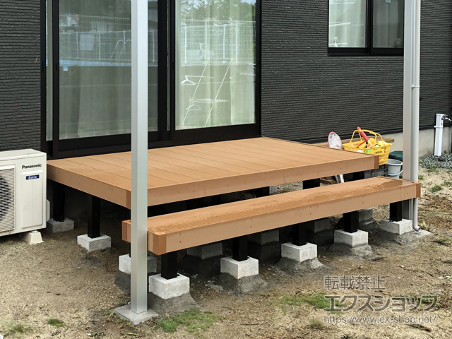 大分県日田市ののウッドデッキ リウッドデッキ 200 施工例