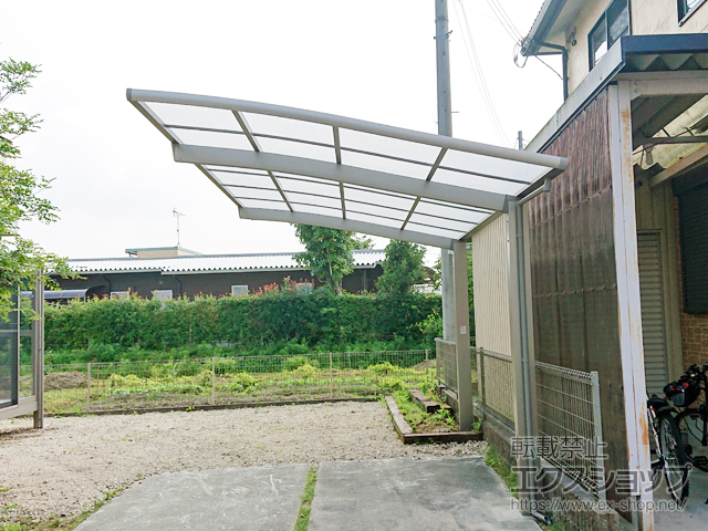 兵庫県丹波篠山市ののカーポート ネスカR (ラウンドスタイル) 積雪〜20cm対応 施工例