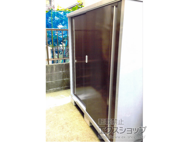 千葉県浦安市のの物置・屋外倉庫 シンプリー 一般型 1520×905×1603（MJX-159D-P） MJX-159D-P-TB 施工例