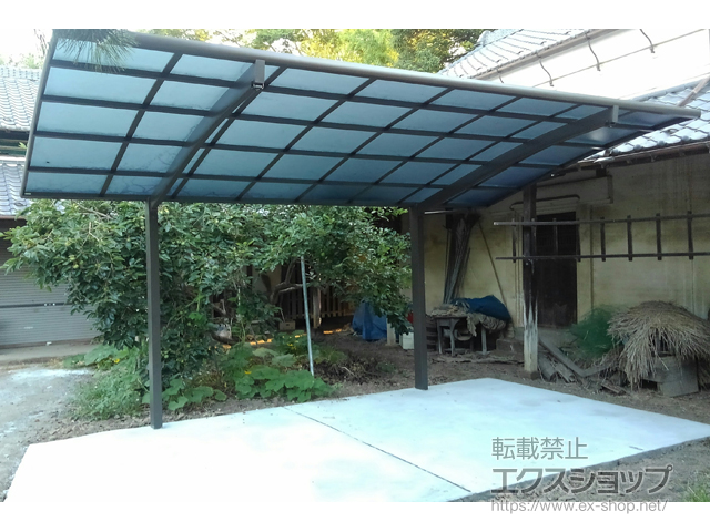 埼玉県加須市ののカーポート ネスカR (ラウンドスタイル) 積雪〜20cm対応 施工例