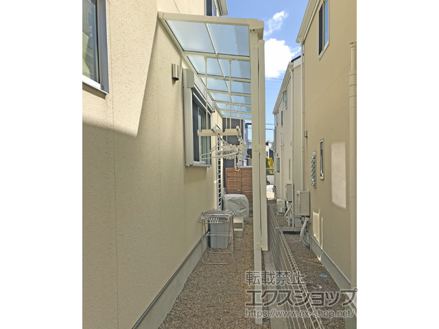 兵庫県神戸市ののテラス屋根 スピーネ F型 テラスタイプ 連棟 積雪〜20cm対応 施工例