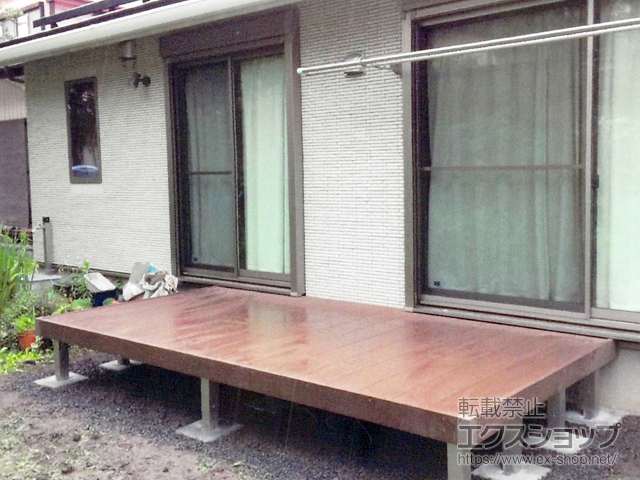 山梨県富士吉田市ののウッドデッキ マージウッドデッキ 施工例