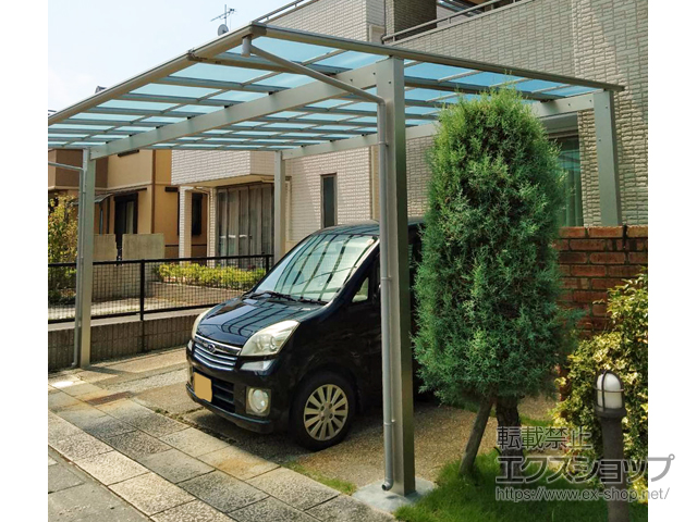 滋賀県彦根市ののカーポート エフルージュ ツイン 積雪〜20cm対応 ※入隅納まり 施工例
