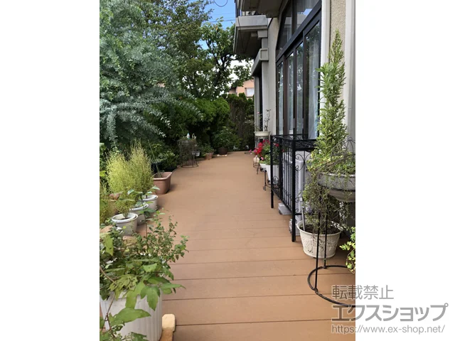 福島県郡山市のYKKAPのウッドデッキ リウッドデッキ 200 施工例