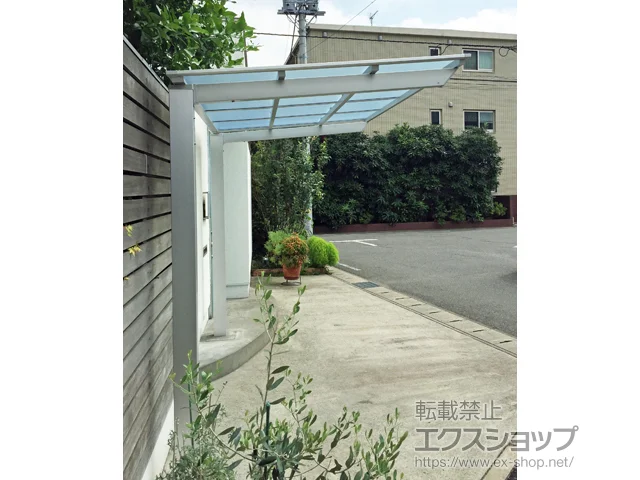 千葉県我孫子市のLIXIL(リクシル)のサイクルポート・自転車置き場 ネスカFミニ (フラットスタイル) 積雪〜20cm対応 施工例