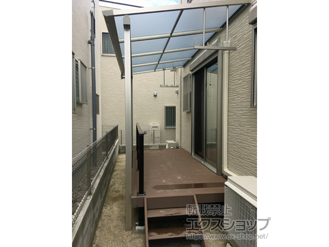 福岡県福岡市ののウッドデッキ リウッドデッキ 200 施工例