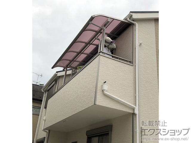 東京都東村山市ののバルコニー・ベランダ屋根 ソラリア R型 屋根タイプ 単体 積雪〜20cm対応 施工例