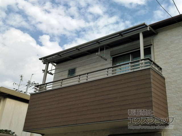 大阪府松原市ののバルコニー・ベランダ屋根 スピーネ F型 屋根タイプ 単体 積雪〜20cm対応 施工例