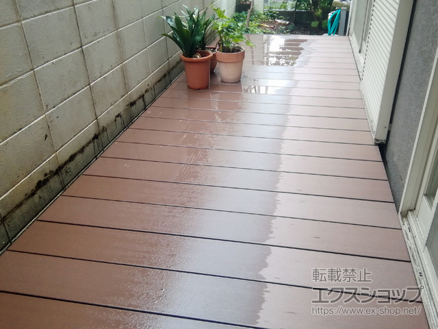 大阪府羽曳野市ののウッドデッキ 樹ら楽ステージ 施工例