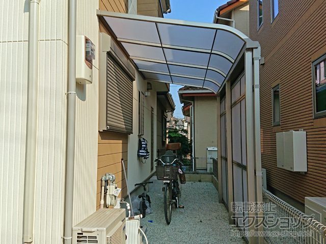 兵庫県加古川市ののストックヤード スピーネストックヤードR型 パネルタイプ スクリーン仕様 積雪〜20cm対応 施工例