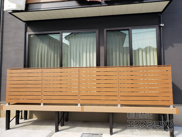 埼玉県川口市ののウッドデッキ リウッドデッキ 200 施工例