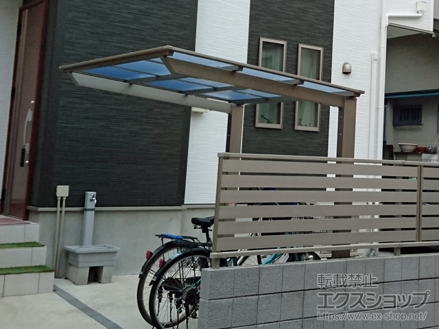 東京都立川市ののサイクルポート・駐輪場 ネスカFミニ (フラットスタイル) 積雪〜20cm対応 施工例