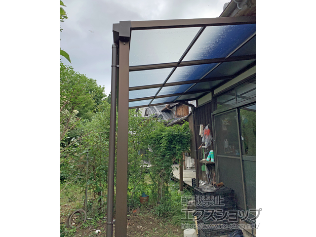 佐賀県武雄市ののテラス屋根 ソラリア F型 テラスタイプ 単体 積雪〜20cm対応 施工例