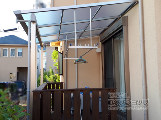 和歌山県橋本市ののテラス屋根 ソラリア F型 テラスタイプ 単体 積雪〜20cm対応 施工例