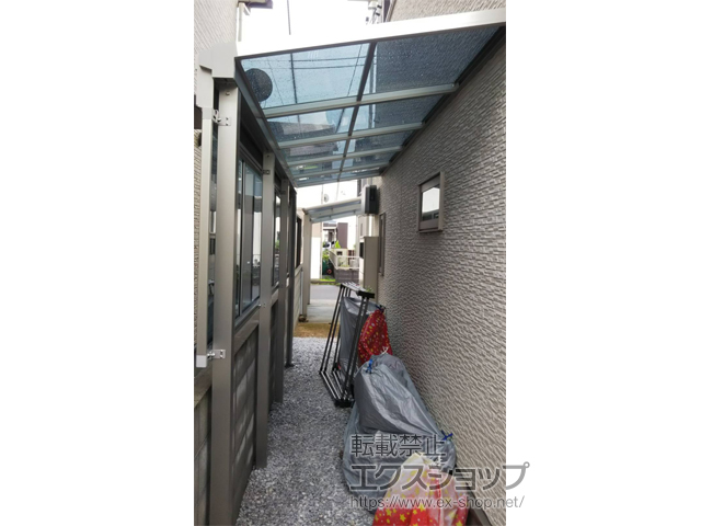 岡山県瀬戸内市ののテラス屋根 ソラリア F型 テラスタイプ 単体 積雪〜20cm対応 施工例