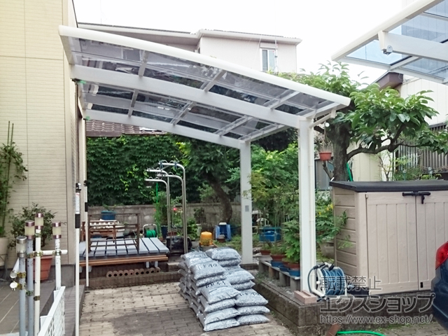 栃木県佐野市ののカーポート ネスカR (ラウンドスタイル) 積雪〜20cm対応 施工例