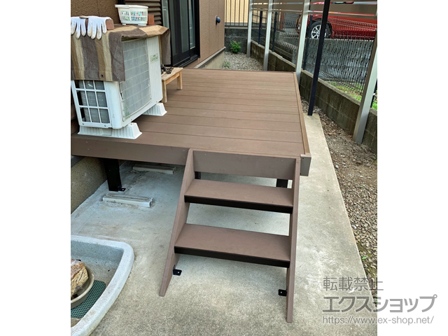 宮崎県延岡市ののウッドデッキ マージウッドデッキ 施工例