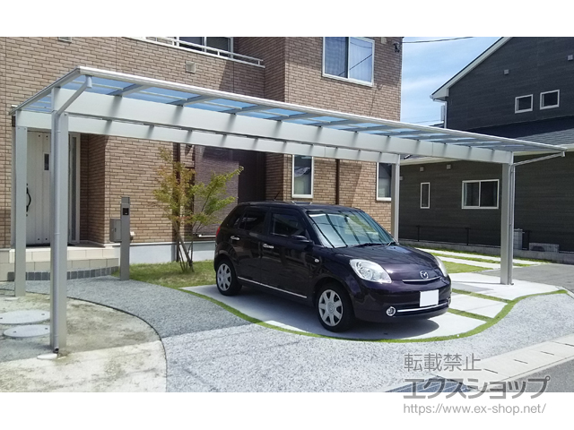 福岡県飯塚市ののカーポート エフルージュ トリプル 積雪〜20cm対応 施工例