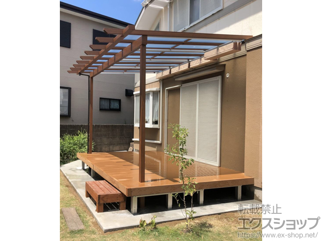 千葉県千葉市のYKKAPウッドデッキ施工例(リウッドデッキ 200:61959866-2)