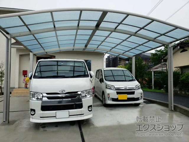 熊本県熊本市のYKKAPのカーポート レイナツインポートグラン　積雪～20cm対応 施工例