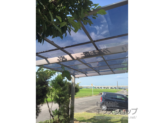 熊本県八代市ののカーポート ソリッドポート 積雪〜20cm対応 施工例